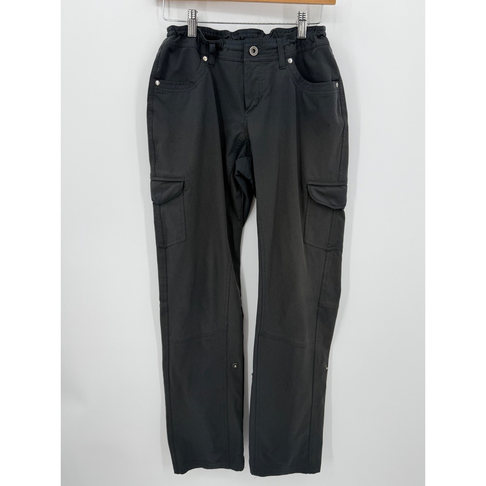 Kuhl Cargo Pants Women 8 Reg Gray Hiking Outdoor Straight Leg Stretch‎
